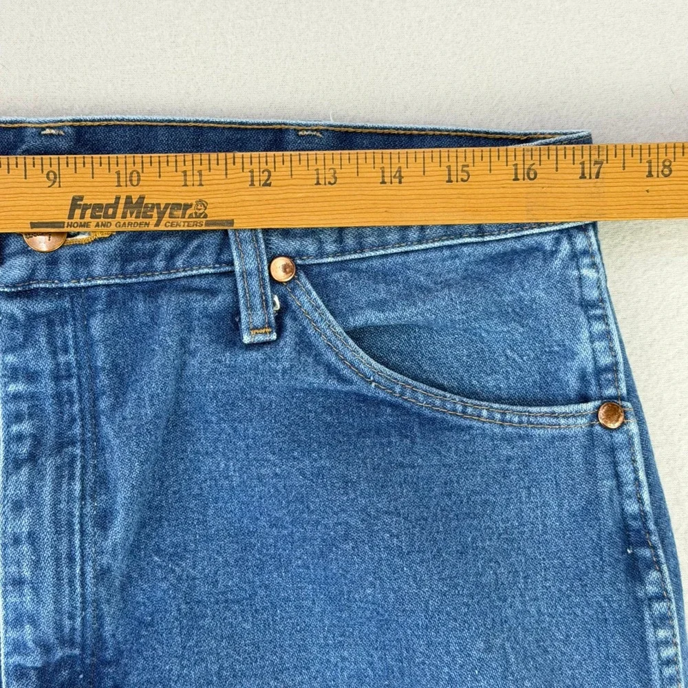 Wrangler Jeans 13MWZ Cowboy Cut Mens 36x32 Blue Denim‎ Western Rodeo Retro Work